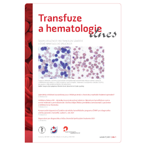 Transfuze a hematologie dnes