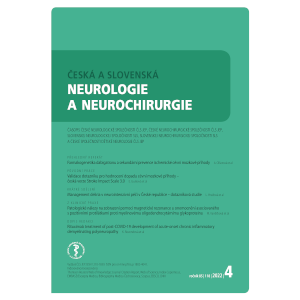 Delirium management in neurointensive care in the Czech Republic – a survey