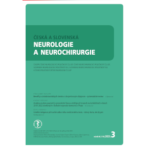 Overenie psychometrických vlastností slovenskej verzie Mattisovej škály demencie u zdravej populácie a pacientov s Parkinsonovou chorobou – pilotná štúdia