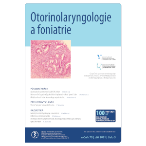 Otorinolaryngologie a foniatrie