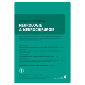 Česká a slovenská neurologie a neurochirurgie