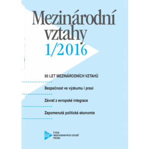 Ekonomicky zaměřené texty v časopise Mezinárodní vztahy jako odraz specifik českého výzkumu