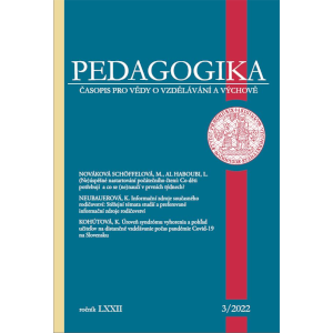 Úroveň syndrómu vyhorenia a pohľad učiteľov na distančné vzdelávanie počas pandémie Covid-19 na Slovensku