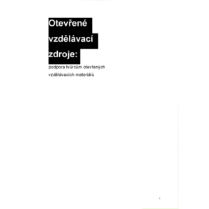 Otevřené vzdělávací zdroje