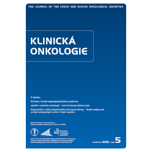 Kabozantinib v léčbě metastatického karcinomu ledviny – finální analýza dat ze čtyř onkologických center v České republice