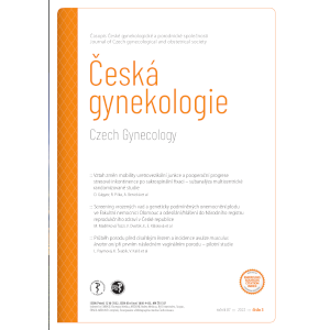 Screening for congenital defects and genetic diseases of the fetus at University Hospital in Olomouc and sending/reporting to the National register of reproductive health in the Czech Republic