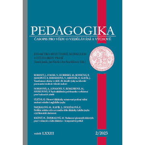 Psychodidaktická problematika v reflektivní praxi budoucích učitelů