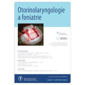 Otorinolaryngologie a foniatrie