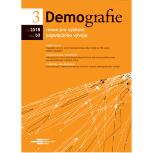 Výběr české demografické literatury za 2. pololetí 2017 a 1. pololetí 2018