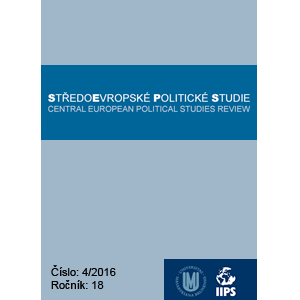 Středoevropské politické studie Central European Political Studies Review