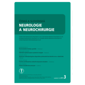 Česká a slovenská neurologie a neurochirurgie