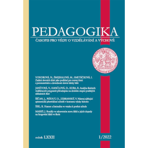 Nástroj zjišťující epistemická přesvědčení učitelů v kontextu výuky historie