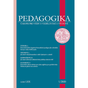 Konstruktivistické a kognitivně-komunikační paradigma jako východisko koncepce výuky českého jazyka