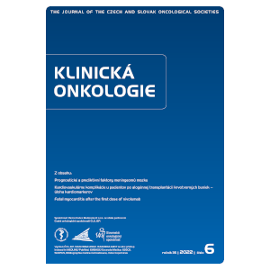 Fekální mikrobiální transplantace – nová možnost ovlivnění výsledků terapie onkologických pacientů