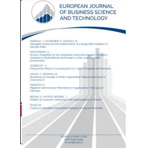 European Journal of Business Science and Technology